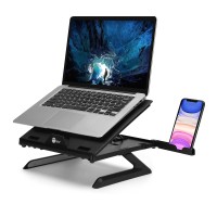 Siig Laptop Stand, Ergonomic Adjustable Riser Stand, Smart Phone Holder & Heat-Vent, Portable Design Fit 10 To 17 (Ce-Mt3911-S1)