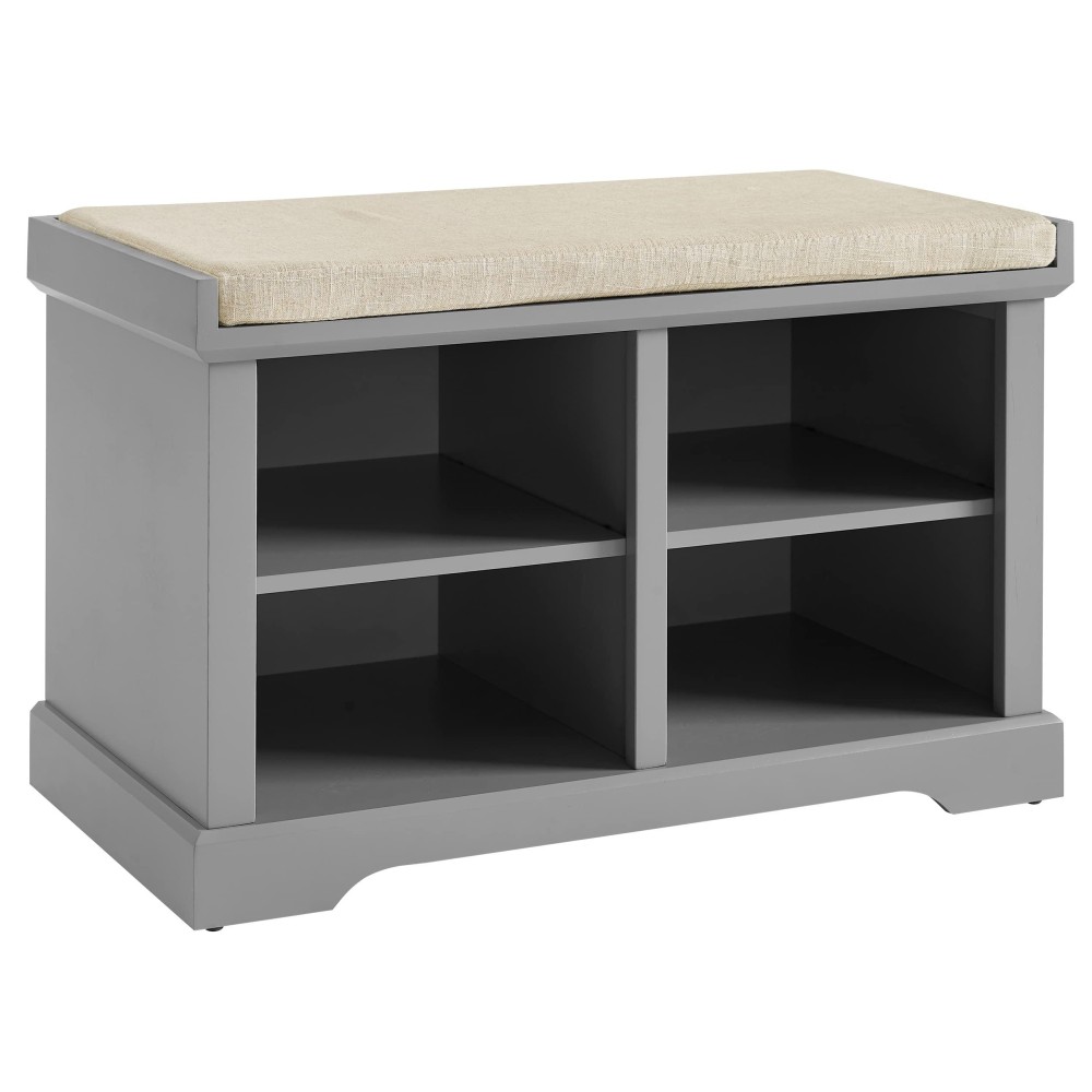 Crosley Furniture Anderson Entryway Storage Bench, Gray