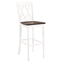 Crosley Furniture Shelby Bar Stool Set (Set Of 2), 30-Inch, Distressed White
