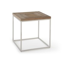 Modus Furniture End Table, No Storage, Eliza-Ultra White