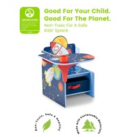 Delta Children Space Adventures Chair Desk With Storage Bin - Ideal For Arts & Crafts, Snack Time, Homeschooling, Homework & More - Greenguard Gold Certified, Blue