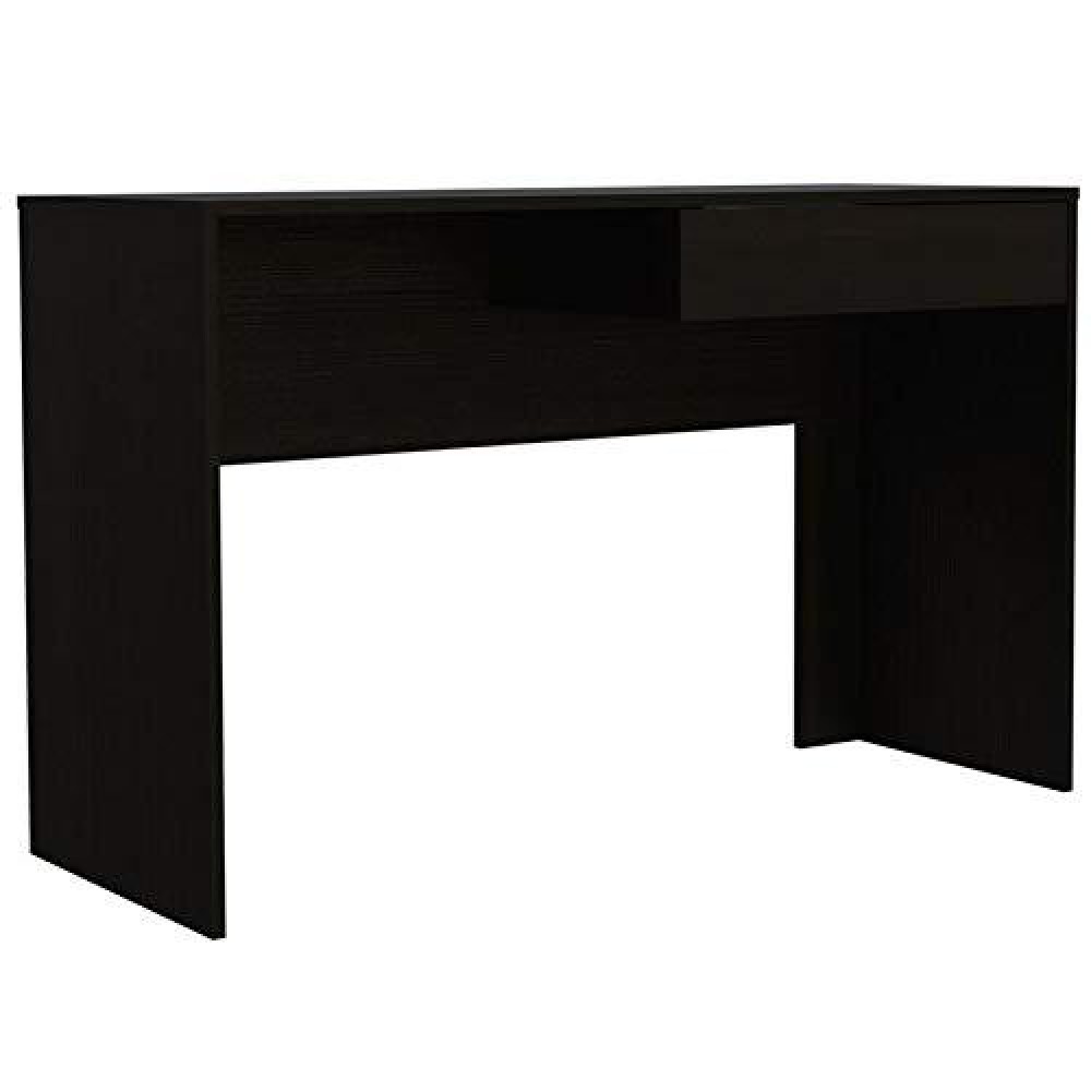 Tuhome Black Modern Engineered Wood Lasko Computer Desk One Drawer