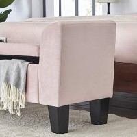 Contemporary Home Living Lhf-88871 Bench, Pink