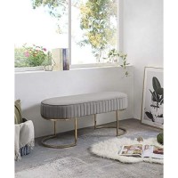 Contemporary Home Living Lhf-88887 Bench, Grey