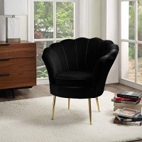 Contemporary Home Living Lhf-88881 Accent Chair, Black