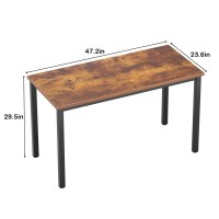 Need Computer Desk 47 Inches Computer Table With Bifma Certification Sturdy Office Meeting Training Desk Rustic Brown Ac3Fb-120