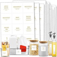 Talented Kitchen 157 Gold Minimalist Supplementary Pantry & Fridge Labels Gold Pantry Label Stickers On White Water Resistant Vinyl Food Jar Labels Decals Pantry Organization And Storage Sticker
