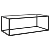 Vidaxl Coffee Table End Side Accent Living Room Home Interior Hallway Furniture Coffee Sofa Couch Table Black With Tempered Glass 394