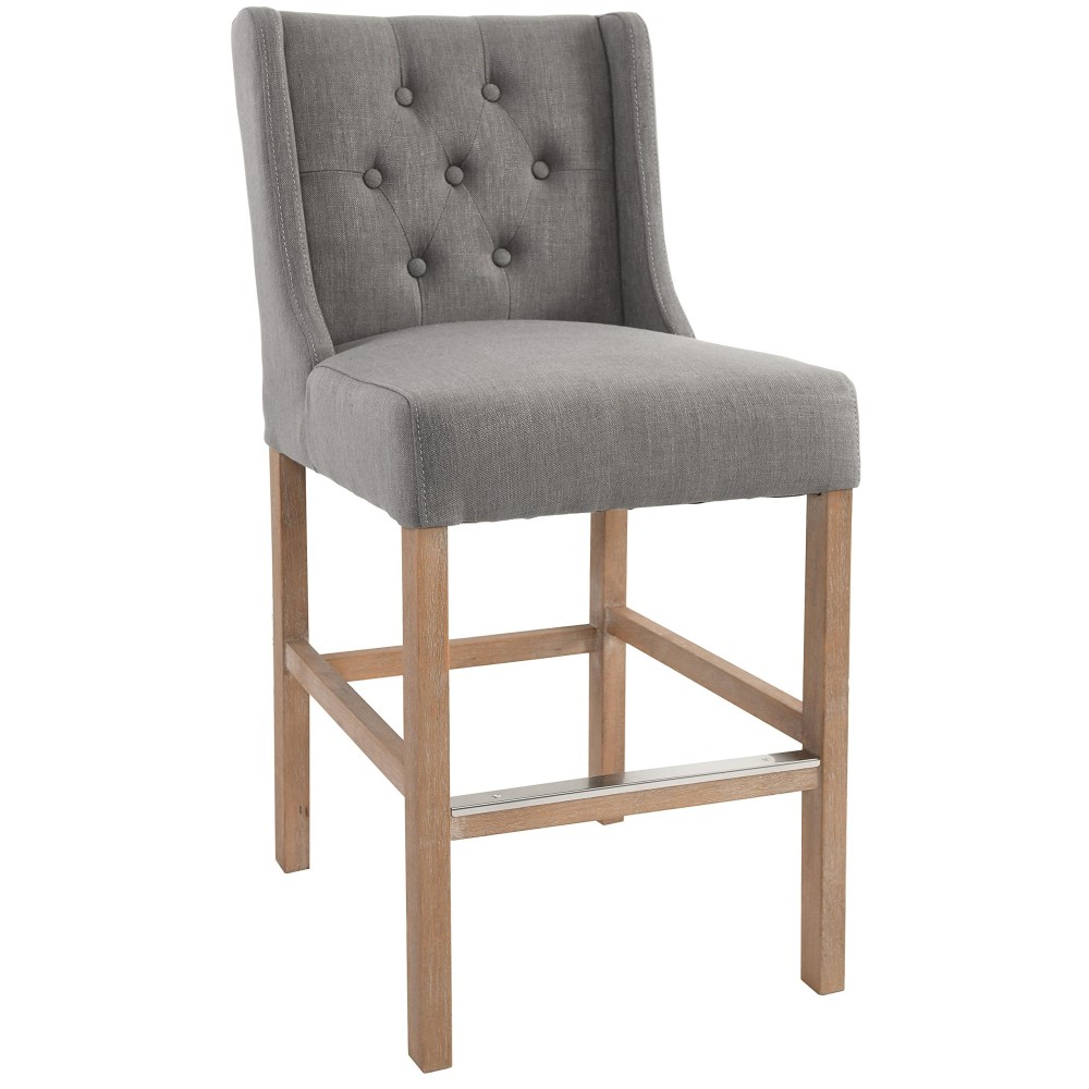 Karla Tufted 24 Inch Counter Stool By Kosas Home