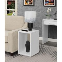 Convenience Concepts Northfield Admiral End Table With Shelf, White