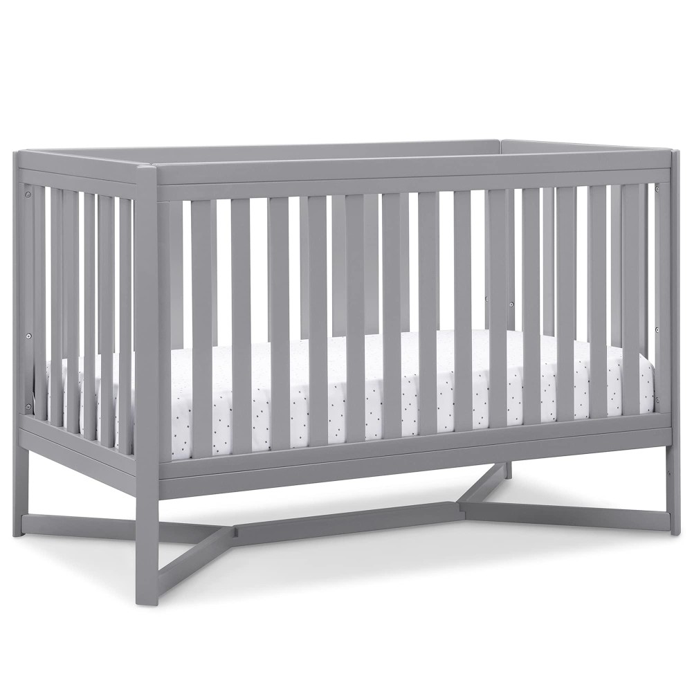 Delta Children Tribeca 4-In-1 Baby Convertible Crib, Grey