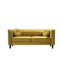 Us Pride Furniture S5612-Sf Sofas, Strong Yellow