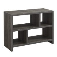 Convenience Concepts Northfield Console 3-Tier Bookcase, Weathered Gray