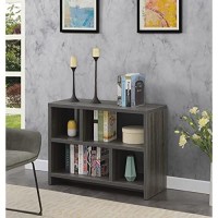 Convenience Concepts Northfield Console 3-Tier Bookcase, Weathered Gray