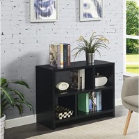 Convenience Concepts Northfield Console 3-Tier Bookcase, Black