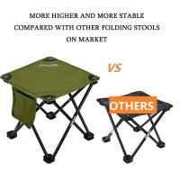 Roptat 2 Pack Camping Stool,Portable Folding Compact Lightweight Stool Seat For Camping Fishing Hiking Gardening Outdoor Walking Backpacking Travelling And Beach With Carry Bag