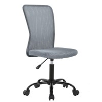 Hhs Home Office Chair Armless Mesh Ergonomic Executive Adjustable Mid Back For Women Small Modern Swivel Rolling Desk Task With Wheels Home, Office, Black (Grey), 2126 X 1654 4055 Inches