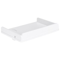 Navaris Bedside Shelf For Bed - Bamboo Nightstand For College Dorm Room, Loft Bed, Bunk Beds - Easy To Install Bed Frame Side Tray - White Finish