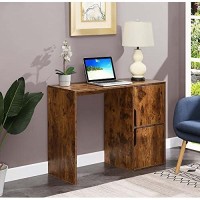 Convenience Concepts Designs2Go Student Desk With Storage Cabinets, Barnwood