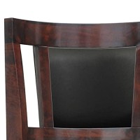 Benjara 29 Inches Swivel Wooden Frame Counter Stool With Padded Back, Brown