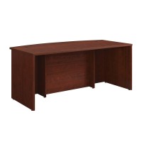 Officeworks By Sauder Affirm 72 Bowfront Commercial Exec Desk, L: 7110 X W: 3543 X H: 2929, Classic Cherry Finish