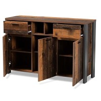 Baxton Studio Colburn Modern And Contemporary Oak Brown Finished Wood 2-Drawer Nightstand