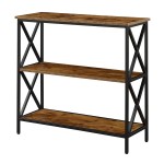 Convenience Concepts Tuscon Tucson 3 Tier Bookcase Barnwoodblack