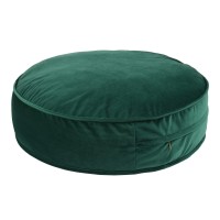 Yiuor Velvet Pouf For Nursery Floor Cushion Soft Round Throw Pillow Baby Room Seat Mattress Bean Bag Chair For Reading Nook(25.6In,Green)