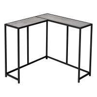 Monarch Specialties 2156 Accent Entryway Narrow Corner Living Room Bedroom Frame Laminate Contemporary Modern Console Table 36 L X 36 W X 32 H Grey Wood-Lookblack Metal