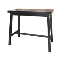 Carolina Chair & Table Vera Counter Height Bar Table, Antique Black
