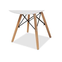 Baxton Studio Jaspen White And Oak Brown Finished Wood Dining Chair (Set Of 4)