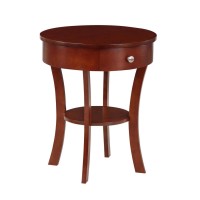 Convenience Concepts Classic Accents Schaffer 1-Drawer End Table With Shelf Mahogany