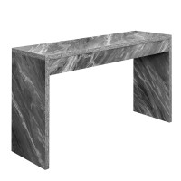 Convenience Concepts Northfield Hall Console Tabledesk Gray Faux Marble