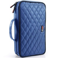 Ccidea 96 Capacity Cd/Dvd Case Holder Portable Wallet Disc Storage Binder For Car, Home, Office And Travel (96-Blue) Specials