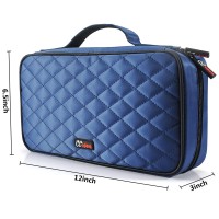 Ccidea 96 Capacity Cd/Dvd Case Holder Portable Wallet Disc Storage Binder For Car, Home, Office And Travel (96-Blue) Specials