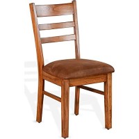 Sunny Designs Sedona 37 Ladderback Chair With Cushion Seat In Rustic Oak