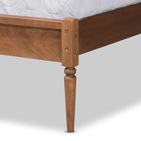 Baxton Studio Neilan Modern And Contemporary Walnut Brown Finished Wood King Size Platform Bed