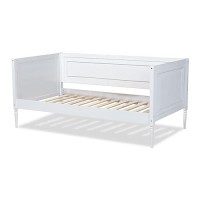 Baxton Studio Daniella Modern And Contemporary White Finished Wood Daybed