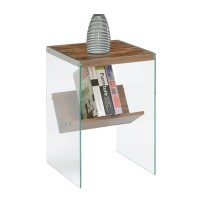 Convenience Concepts Soho End Table With Shelf Barnwoodglass
