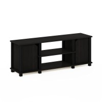 Furinno Brahms Tv Stand Entertainment Center With Shelves And Storage For Tv Size Up To 45 Inch, Espressoblack