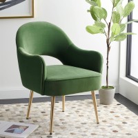 Safavieh Home Collection Dublyn Green Velvetgold Accent Chair Ach4001C