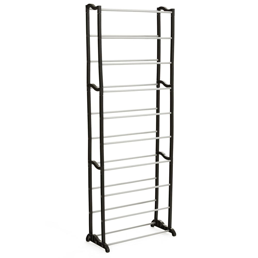 Metal Shoe Rack - 10 Tier Storage For Bedroom Or Closet - Holds Up To 30 Pairs