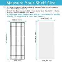 Hootown 5 Sheets Wire Shelf Liners Fit Wire Shelving Size 30 Inch X 14 Inch, Clear Frosted Hard Plastic Protector Mats For Metal Stainless Steel Garage, Cabinets, Kitchen Shelves, Shoe Rack