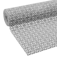 Duck Clear Classic Easyliner Brand Shelf Liner, Grey Geo, 20 In. X 12 Ft, Single Roll