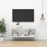 Vidaxl Wall-Mounted Tv Cabinet White 14.6X14.6X42.1 Engineered Wood