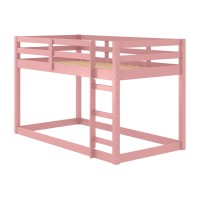 Acme Gaston Ii Twin Loft Bed In Pink Finish