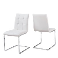 Steve Silver Escondido White Pu Side Chair