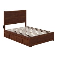 Afi Noho Island Bed, Full, Walnut