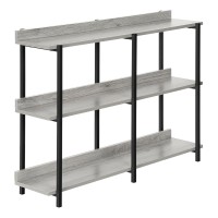 Monarch Specialties 2217 Accent, Entryway, Narrow, Sofa, Living Room, Bedroom, Legs, Laminate, Contemporary, Modern Console Table, 4725 L X 12 W X 34 H, Grey Reclaimed Wood-Lookblack Metal