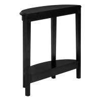 Monarch Specialties 2413 Accent Table, Console, Entryway, Narrow, Sofa, Living Room, Bedroom, Laminate, Transitional Table-36 Hall, 36 L X 1175 W X 325 H, Black Wood-Look